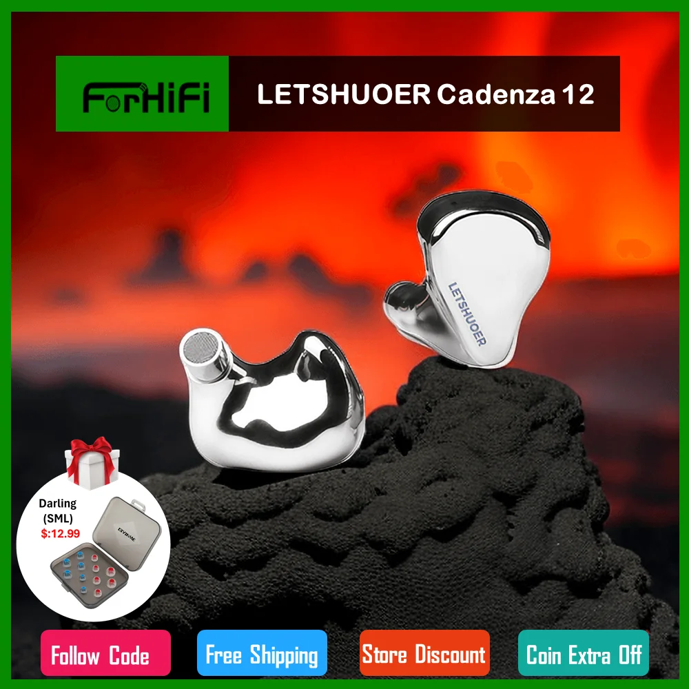 LETSHUOER Shuoer Cadenza 12 флагманские проводные наушники-вкладыши IEMs HIFI TOTL гибридный