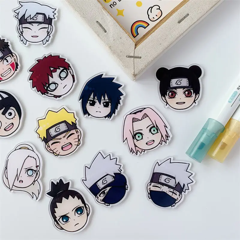 

New Anime Naruto Kakashi Ninja Character Acrylic Lapel Pin Cute Fire Cartoon Badge Backpack Bag Toys Gifts Fashion Accessories