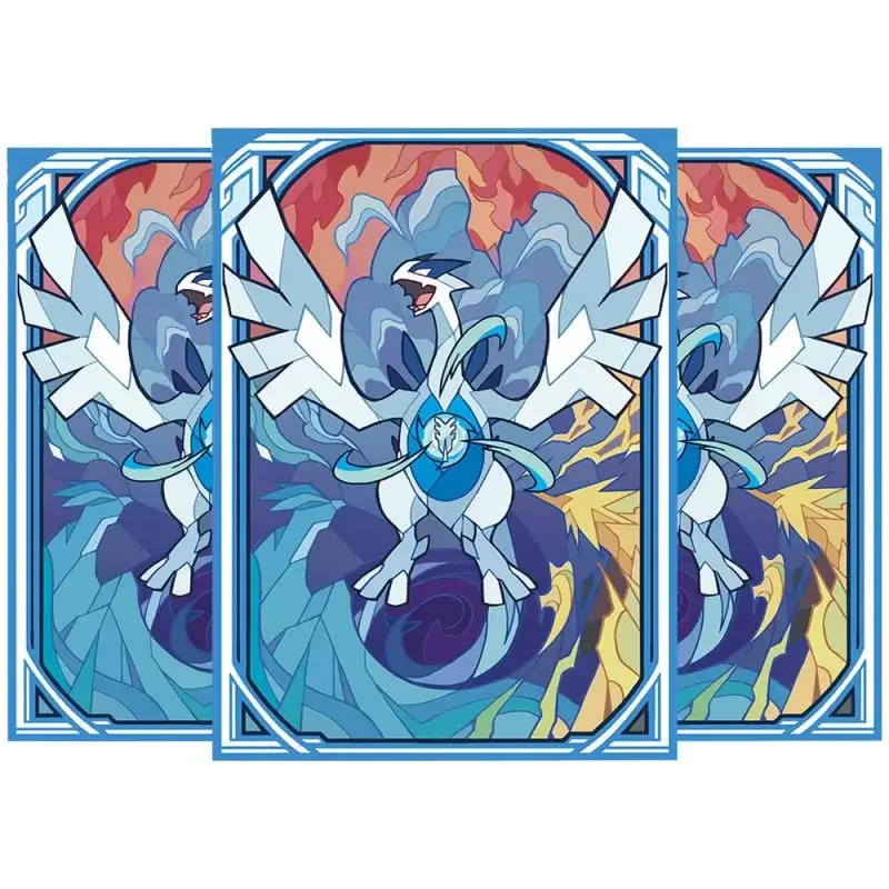 64 шт./компл. карты Pokemon Ptcg рукав Logia Diy Self Made аниме игровые персонажи красочная