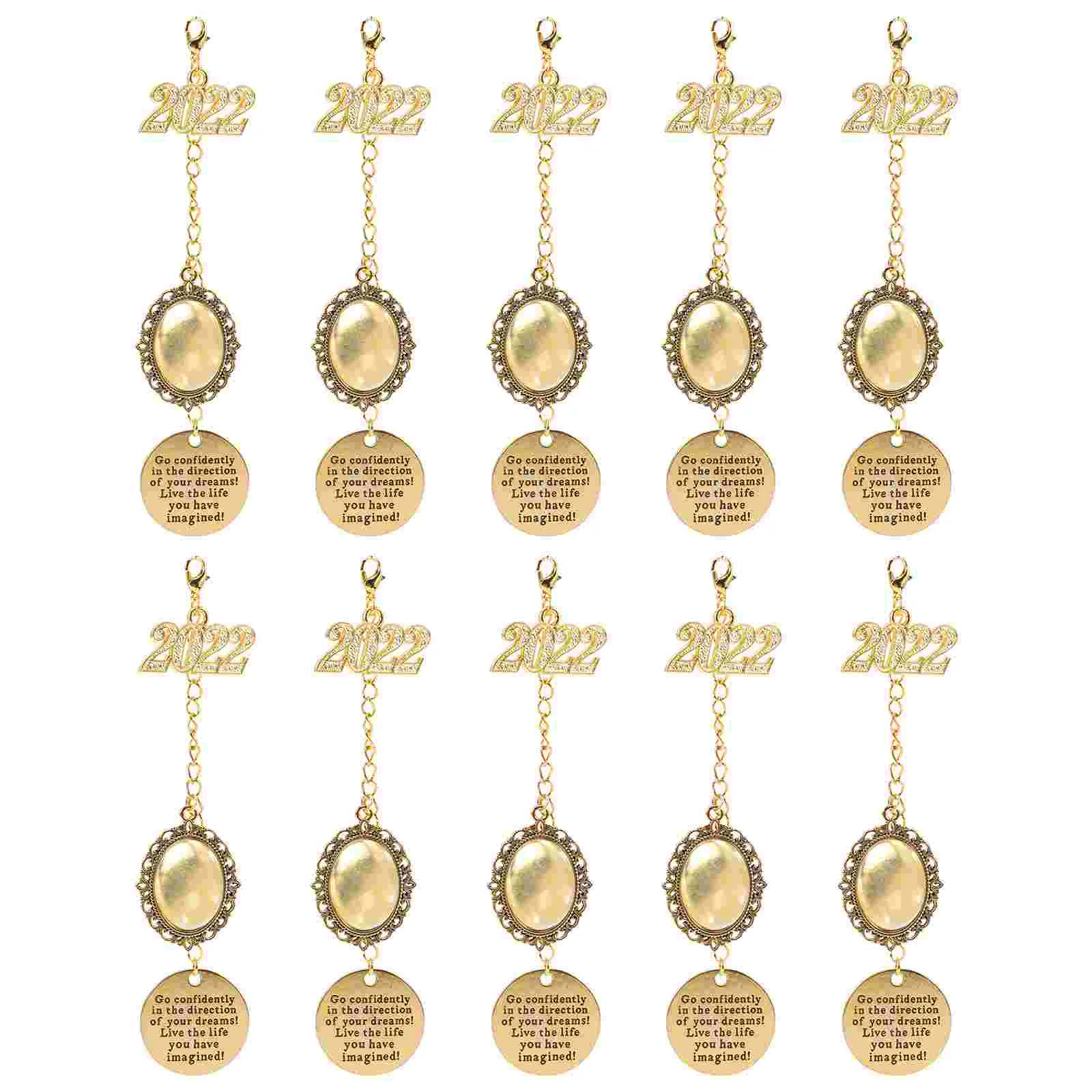 

10 Pcs Time Holder Memorial Photo Charm Graduation Caps The Gift Crystal Doctor DIY Accessories Hat Pendant