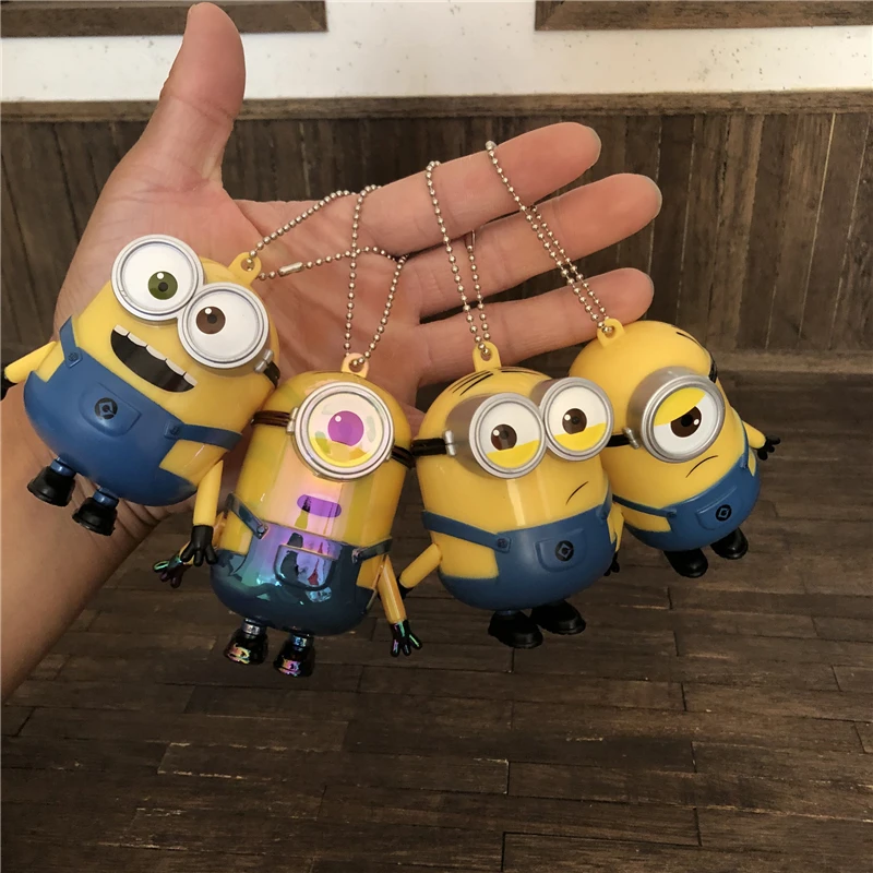 

Cute Minionss Doll Animation Large Figure Hanging Keychain Pendant Model Toys Gifts