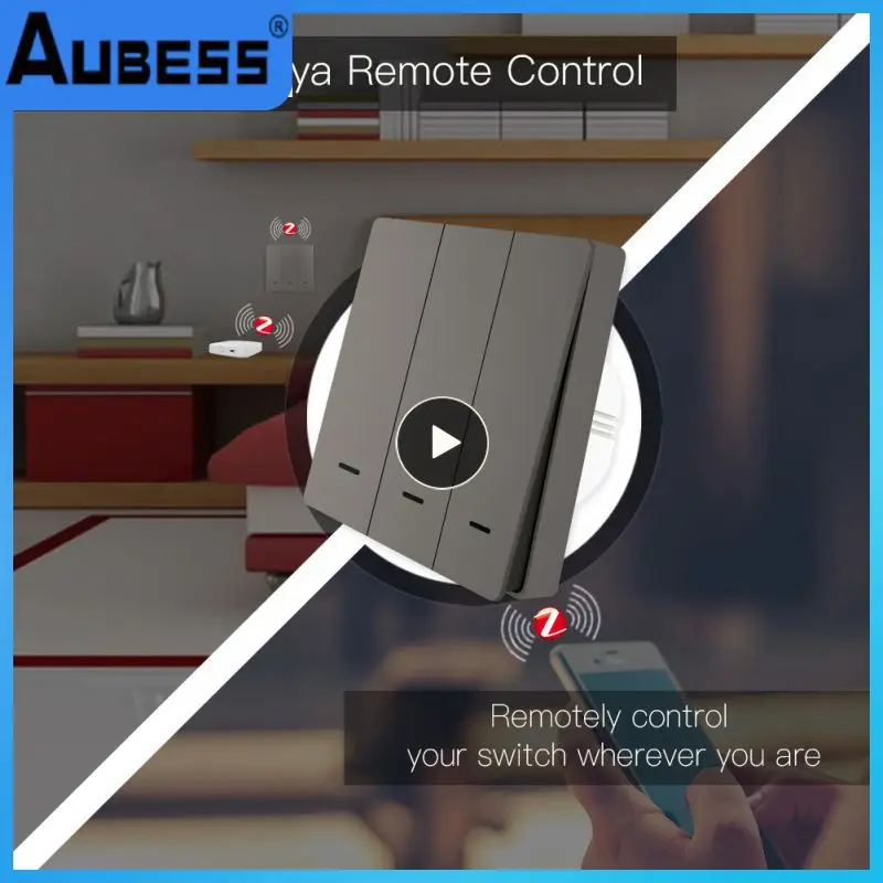 

Ac100-250v App Control Tuya Zigbee Switch Touch Control Smart Light Switch 2/3 Way Touch Panel Light Switch Voice Control