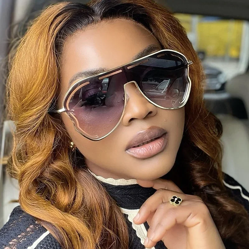 Роскошные брендовые дизайнерские винтажные полые солнцезащитные очки-пилоты с