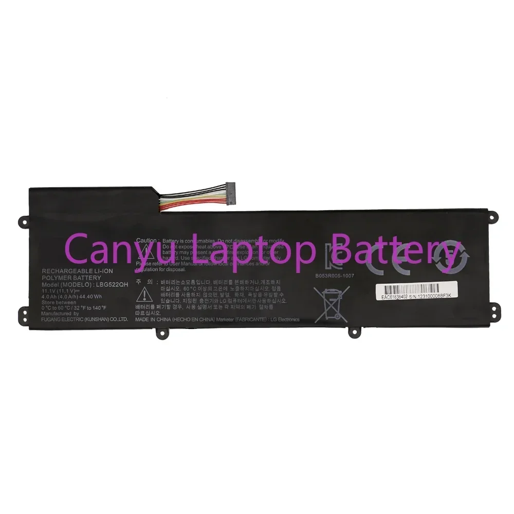 Новинка 2024 года LBG522QH для LG XNOTE Z360 Z360-GH60K 11 1 В 44 4 Втч 4000 мАч аккумулятор ноутбука