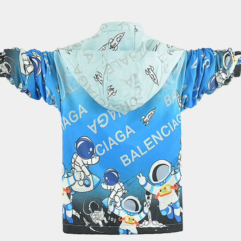 2024 Детские походные куртки на молнии бейсбольная Униформа ветровка с капюшоном