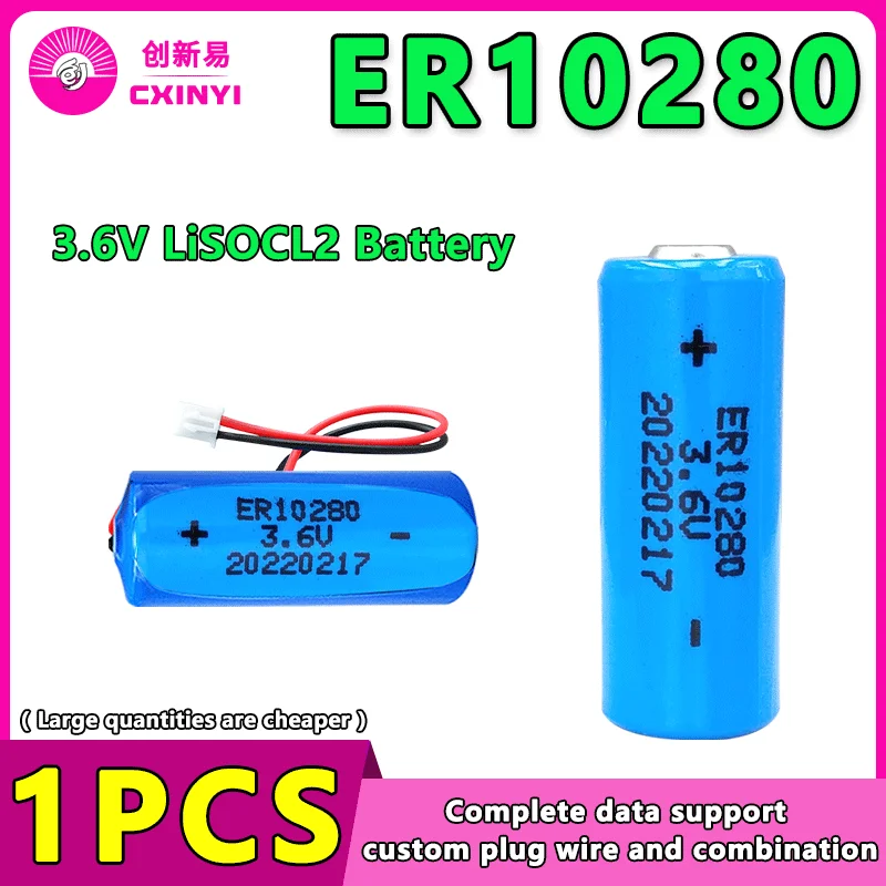 

Cxinyi ER10280 Lithium Battery 3.6V Mitsubishi FX2NC-32BL Industrial Control PLC Servo Encoder Replaces ER10/28 Not Rechargeable