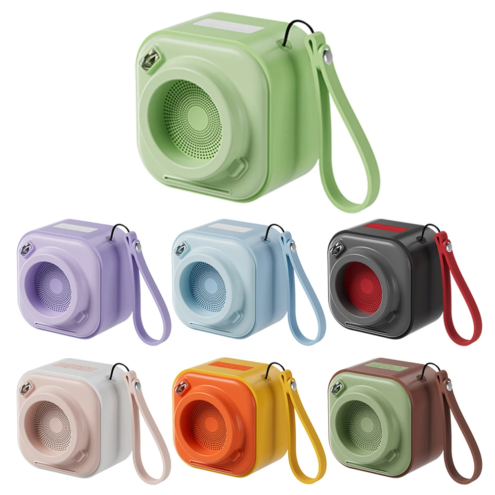 

Mini Bluetooth Speaker Unique Camera Look Bass Radiator Outdoor Sport Sound Box Mobile Phone Car Home Subwoofer Small Speakers