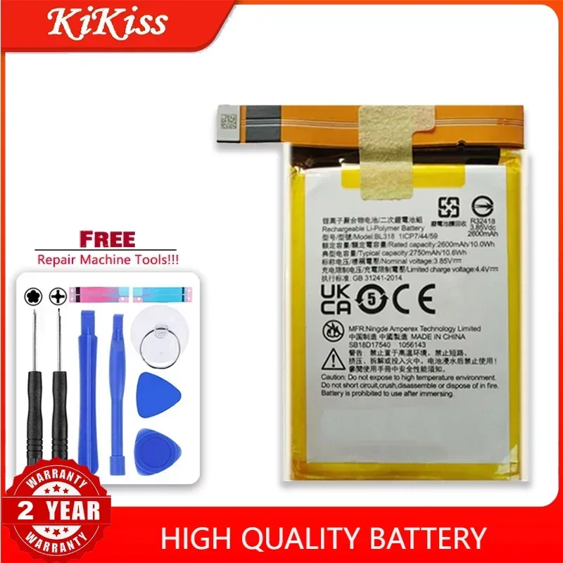 Сменный аккумулятор BL316 BL318 емкостью 2750 мАч для игрового телефона Lenovo Saver 2PRO 2 pro