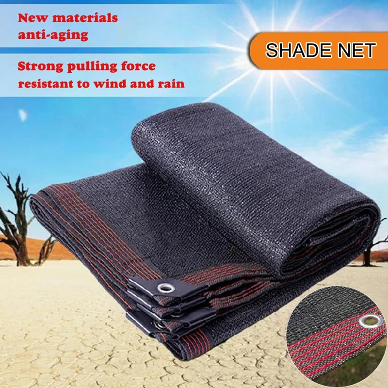 

Garden Sunshine Shade Cloth Cover UV Protection Outdoor Tarpaulin Oxford Cloth Black Sunshade Net for Courtyard Balcony 3x3M