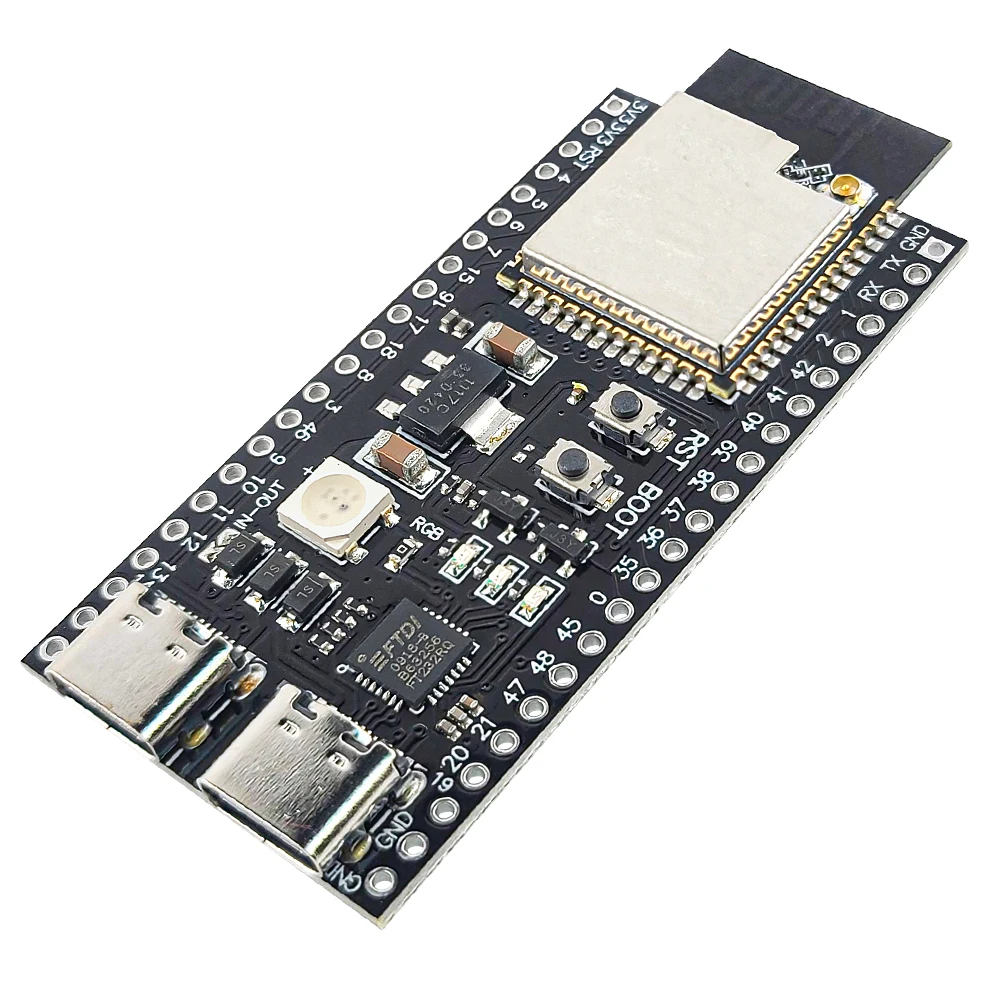 Плата разработки ESP32 S3 с комплектом адаптеров расширения, модуль Wi-Fi 2.4G и Bluetooth, MCU ESP32-S3 N16R8, 44-контактный Type-C, ESP32-S3 (art.: 3920cda745685) - 3920cda745685