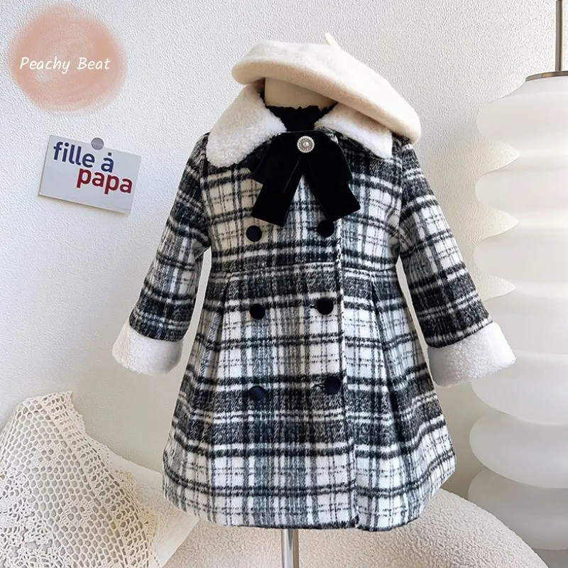 Детское шерстяное пальто с флисовой подкладкой на возраст 18-10 лет