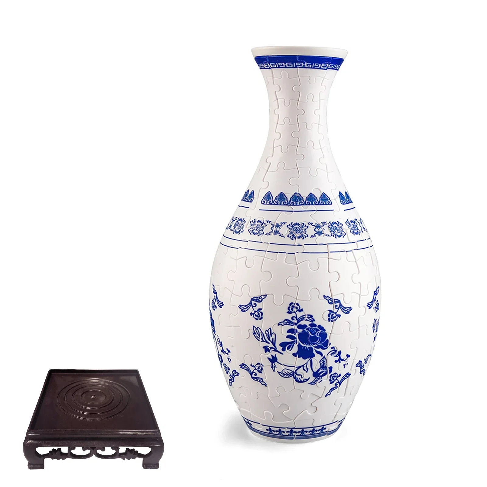 

3D-пазл-ваза CONUSEA синяя/белая 160 деталей