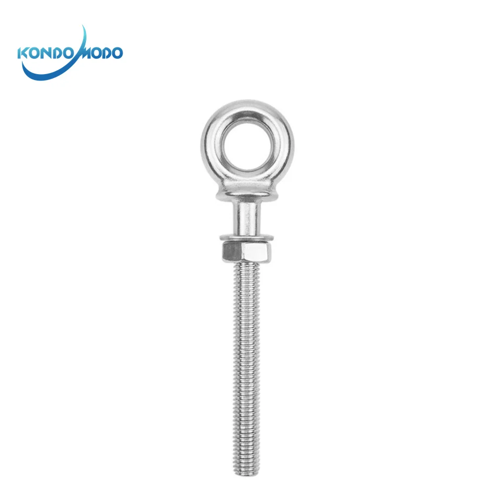 

Marine Grade 316 Stainless Steel M10*100mm Longer Lifting Eye Bolts Lift Eye Bolt Screw Ring Loop Hole for Cable Rope Boat Yacht