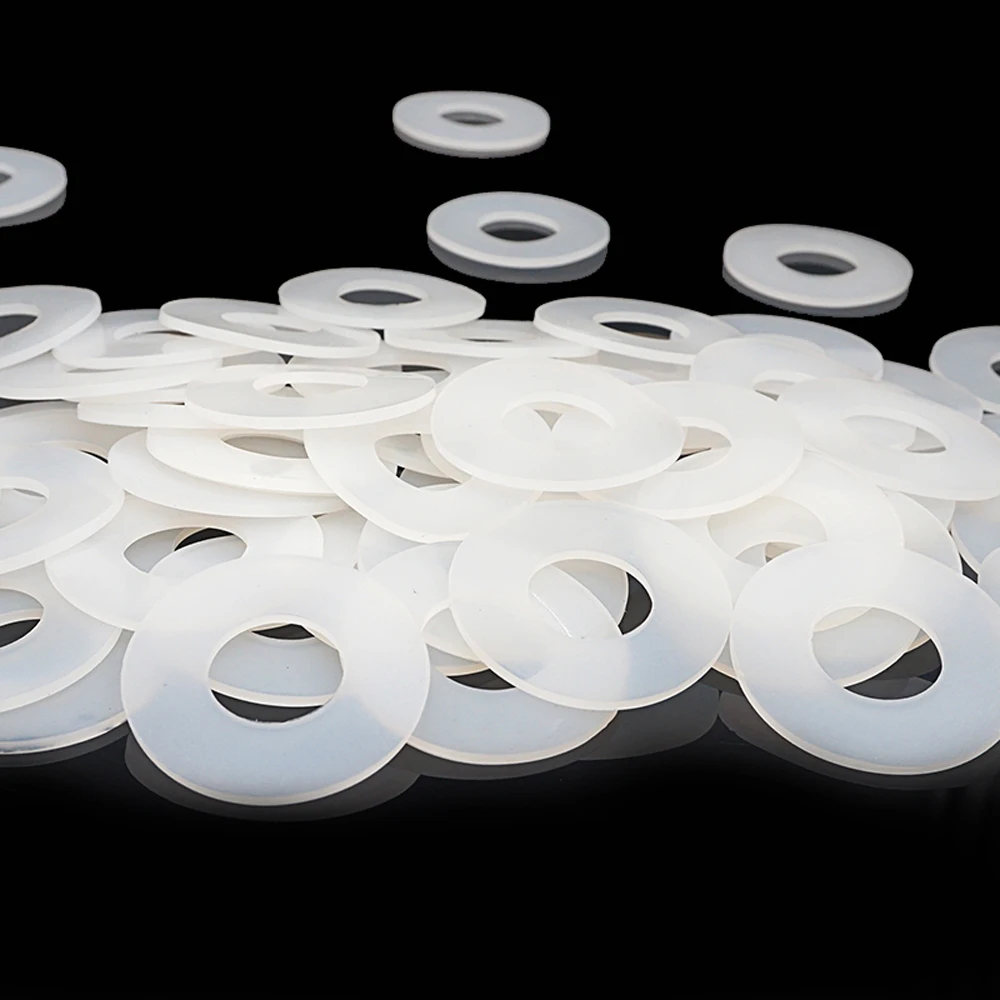 10 шт. 2 мм толстые силиконовые резиновые плоские прокладки внешний диаметр 12 мм-30