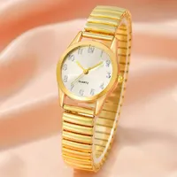 6PCS Set Womens Fashion Quartz Watch Female Clock Elastic Strap Luxury Brand Design Ladies Wrist Watch Relogio Feminino 2