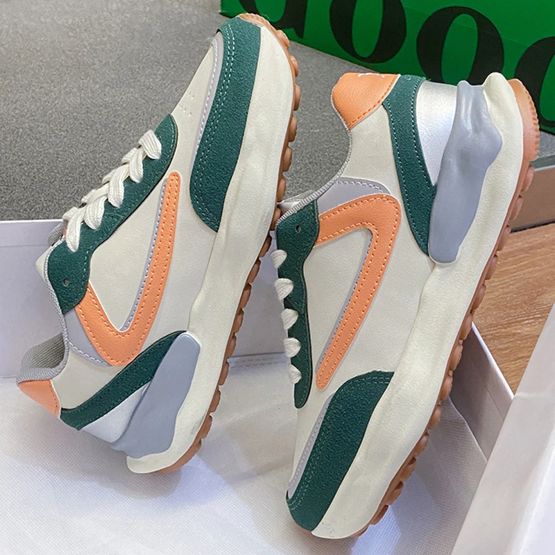 

2022 Spring Women's Vulcanize Shoes Casual Women Sneakers Fashion Women Flat Shoes Non-slip Vulcanized Sneakers Walking Shoes