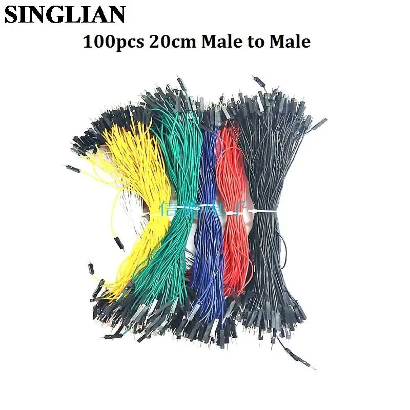 100 шт./лот 1P-1P 20 см DuPont линия мама папа Dupont головка макетная плата Подключение