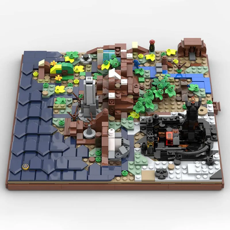 794 шт. MOC Властелин колец карта Ближней Земли модель строительные блоки сделай сам