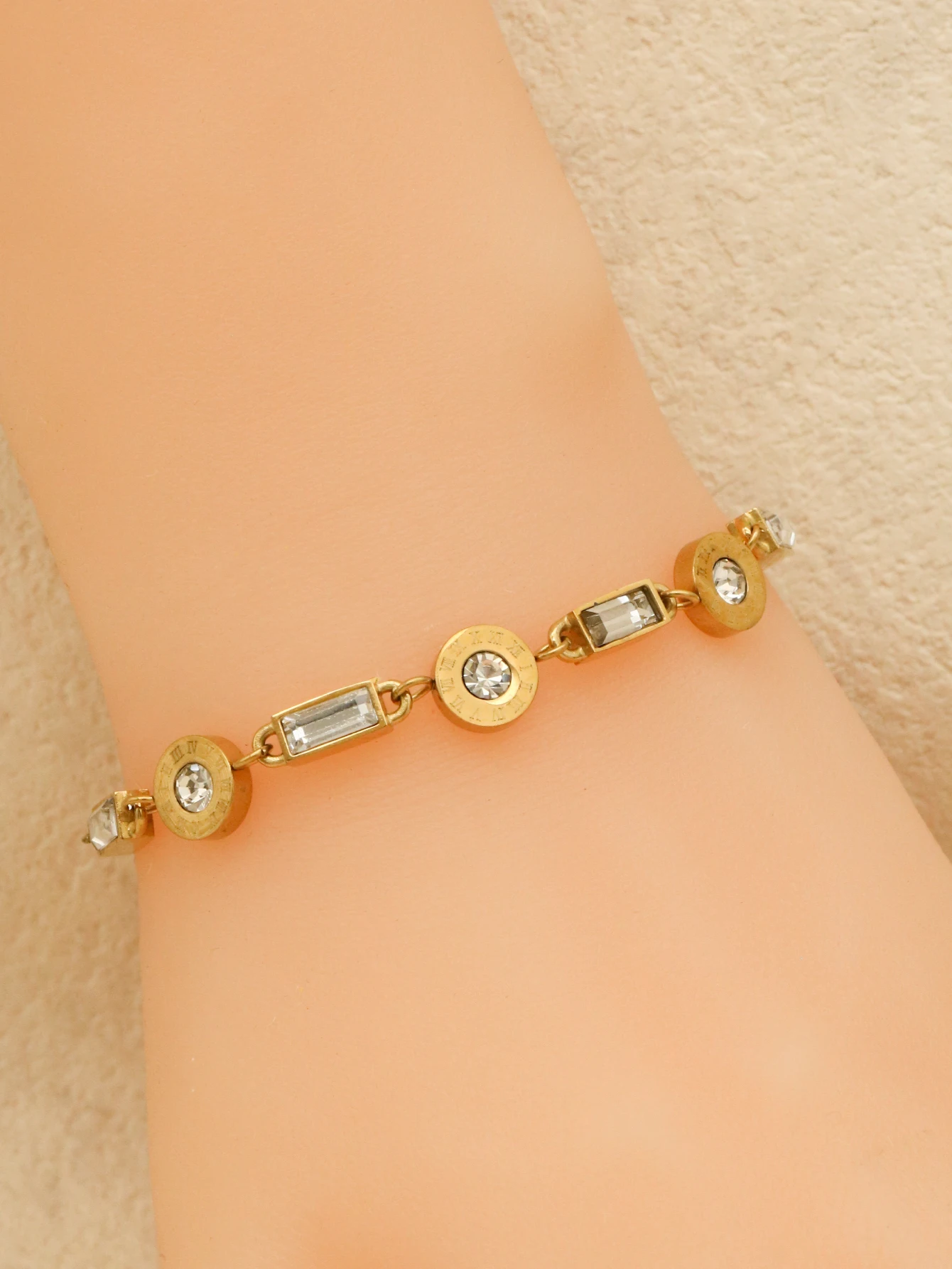 Летний женский браслет с римскими цифрами 1 шт. нестандартный геометрической