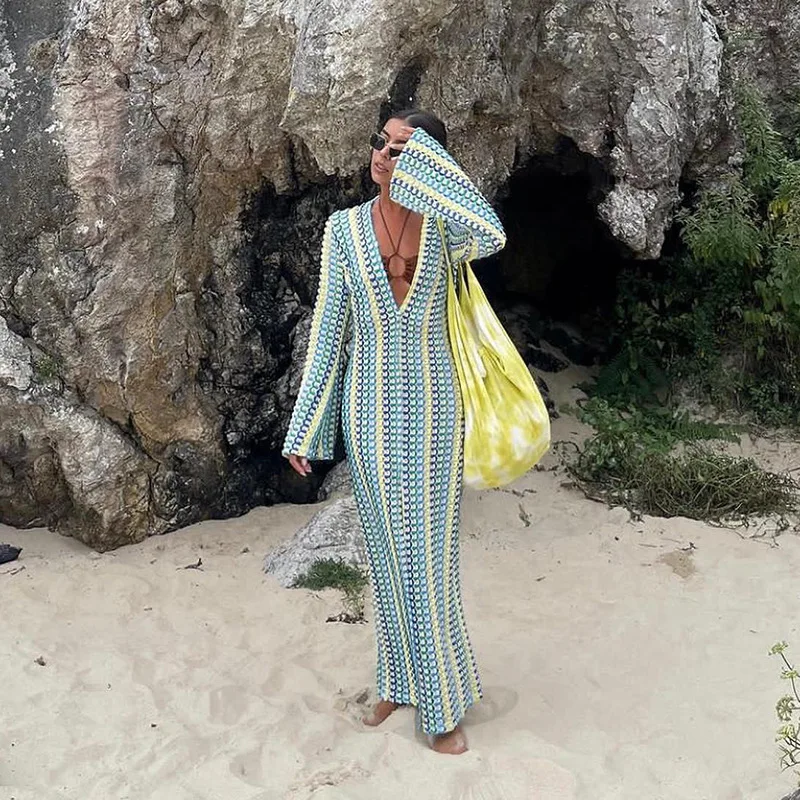 

Farm Women's Clothing long luxury Women's evening designer knitted dress formal dress women elegant wedding guest woman dress