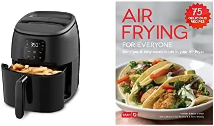 

Digital Air Fryer with AirCrisp Technology, Custom Presets, Temperature Control, and Auto Shut Off Feature, 2.6 Quart - Red &amp