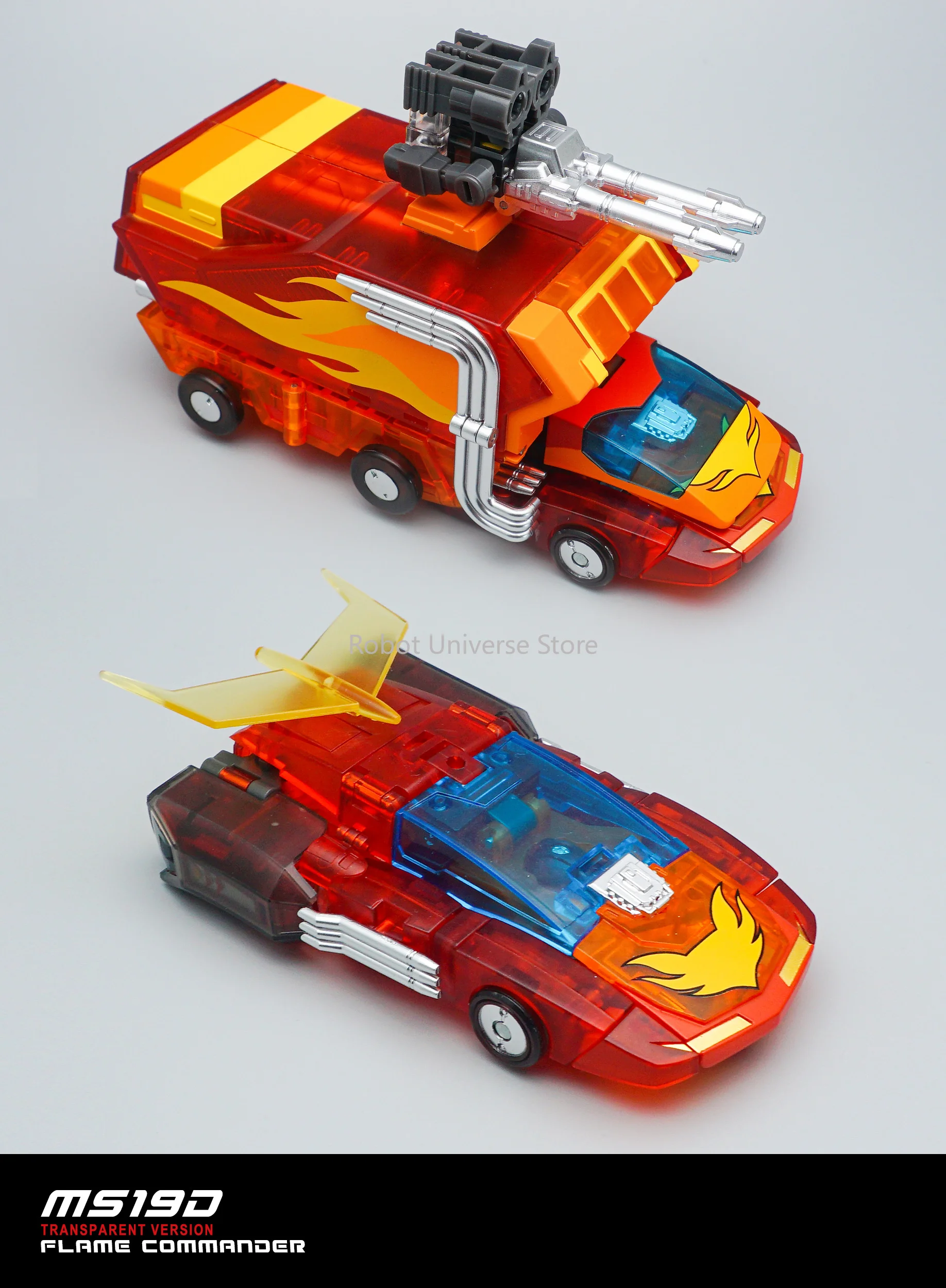 MFT трансформер Ms-19D Ms19D прозрачная версия Rodimus Prime 12 см маленькая экшн-фигурка