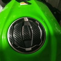 3d motorcycle fuel tank cap sticker and decals carbon fiber decoration stickers for kawasaki ninja400 ninja650 z400 z650 z900