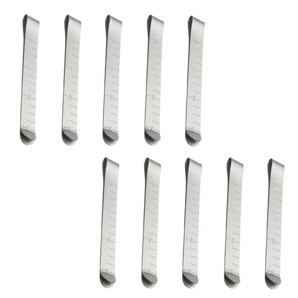 

Quilting Ruler Sewing Clips Hemming Measurement Clip Stainless Steel Supplies Alloy Measuring Marking Gauge Sliding Marker Craft