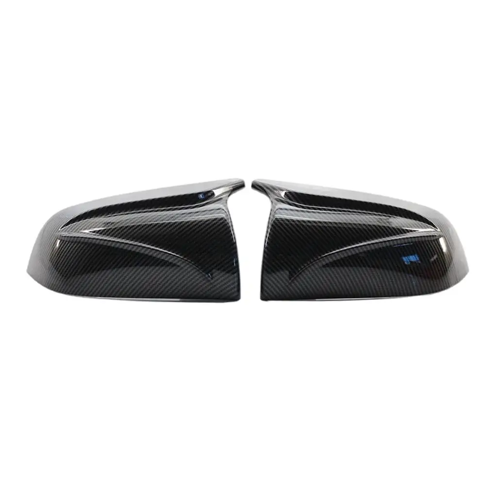 

2Pcs Rear View Mirror Cover Replacement Carbon Fiber ABS for