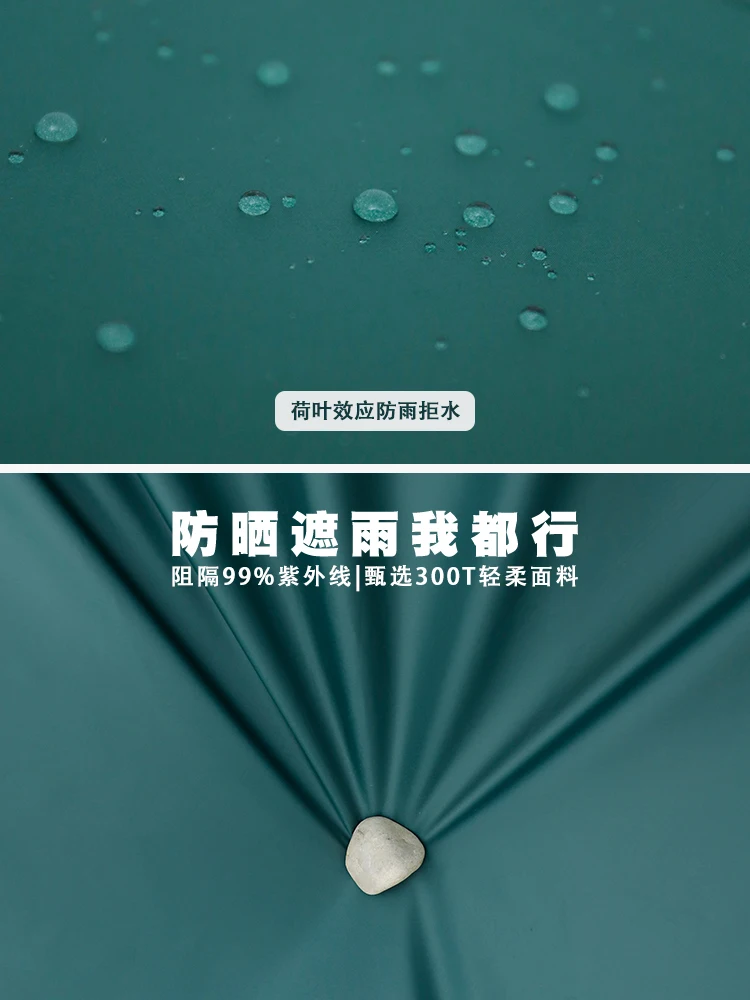 Зонт женский компактный складной плоский портативный солнцезащитный зонтик