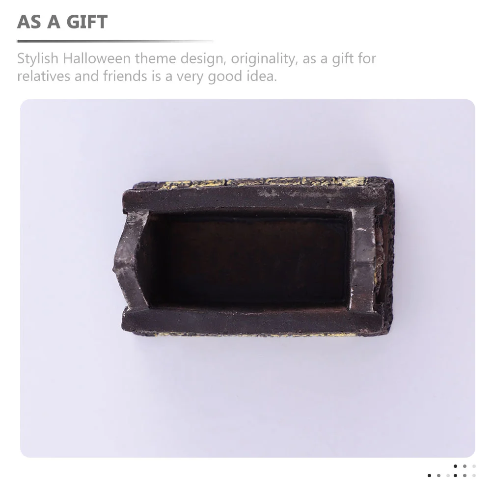 2 шт. смоляная коробка для гроба украшение Хэллоуина реквизит дня микропейзажные