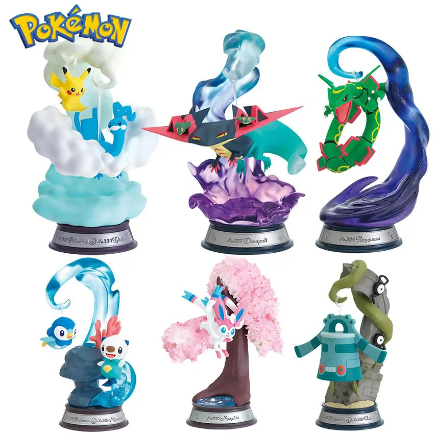 S Swing Vignette Action Figure Sylveon Dragapult Bronzong Rayquaza Kawaii Gifts Model Collections Toy For Kids