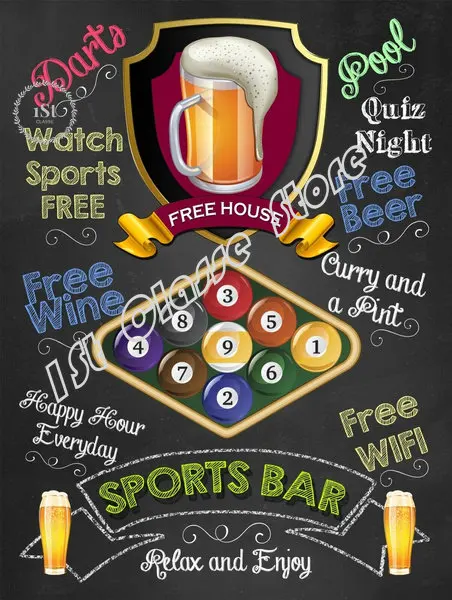 

Sports Bar Pool Green Retro Replica Vintage Style Metal Tin Sign Gift Pub Metal Painting 20x30cm Poster Metal Poster Metal Plate