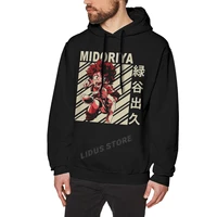 my hero academia midoriya izuku vintage hoodie sweatshirts harajuku creativity street clothes 100 cotton streetwear hoodies