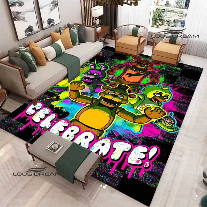 Ковер F-Five Nights at F-Freddy's с принтом ковер для гостиной и спальни нескользящий