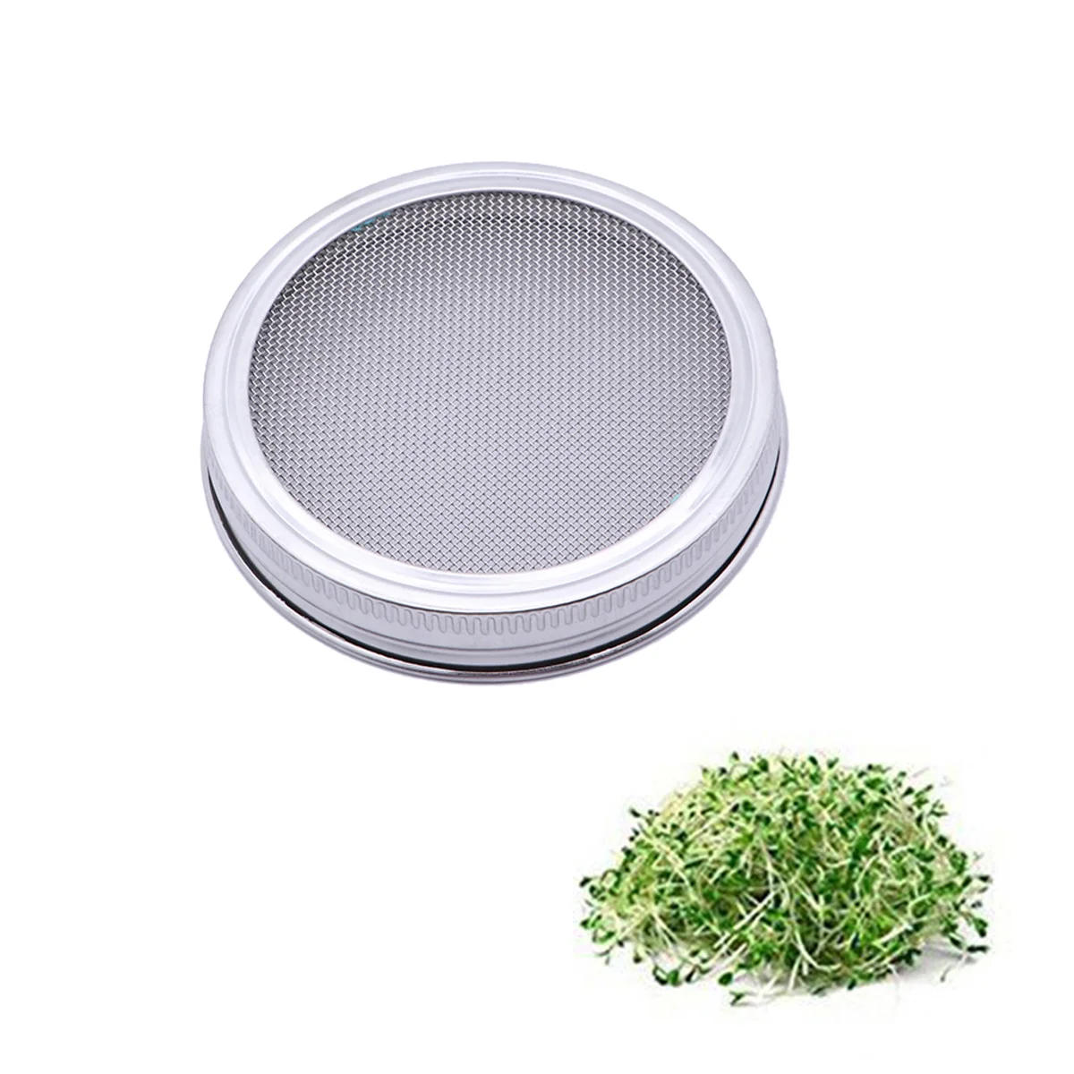 

Sprouting Lid Lids Jar Mason Screen Canning Jars Mesh Mouth Strainer Sprouts Germination Sprouter Bean Wide Steel Regular