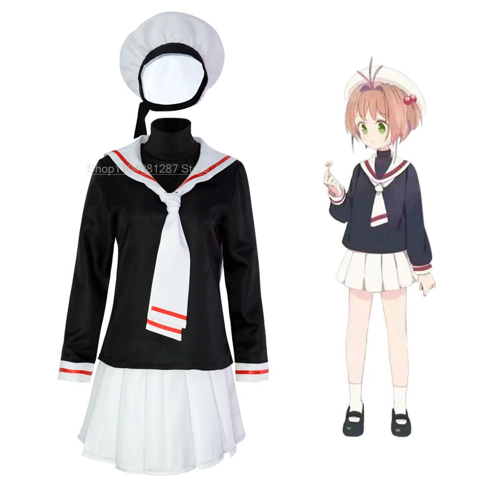 1set Women Perform Costumes Iminfit Sakura School Uniform Japanese Anime Halloween Card Captor Cosplay