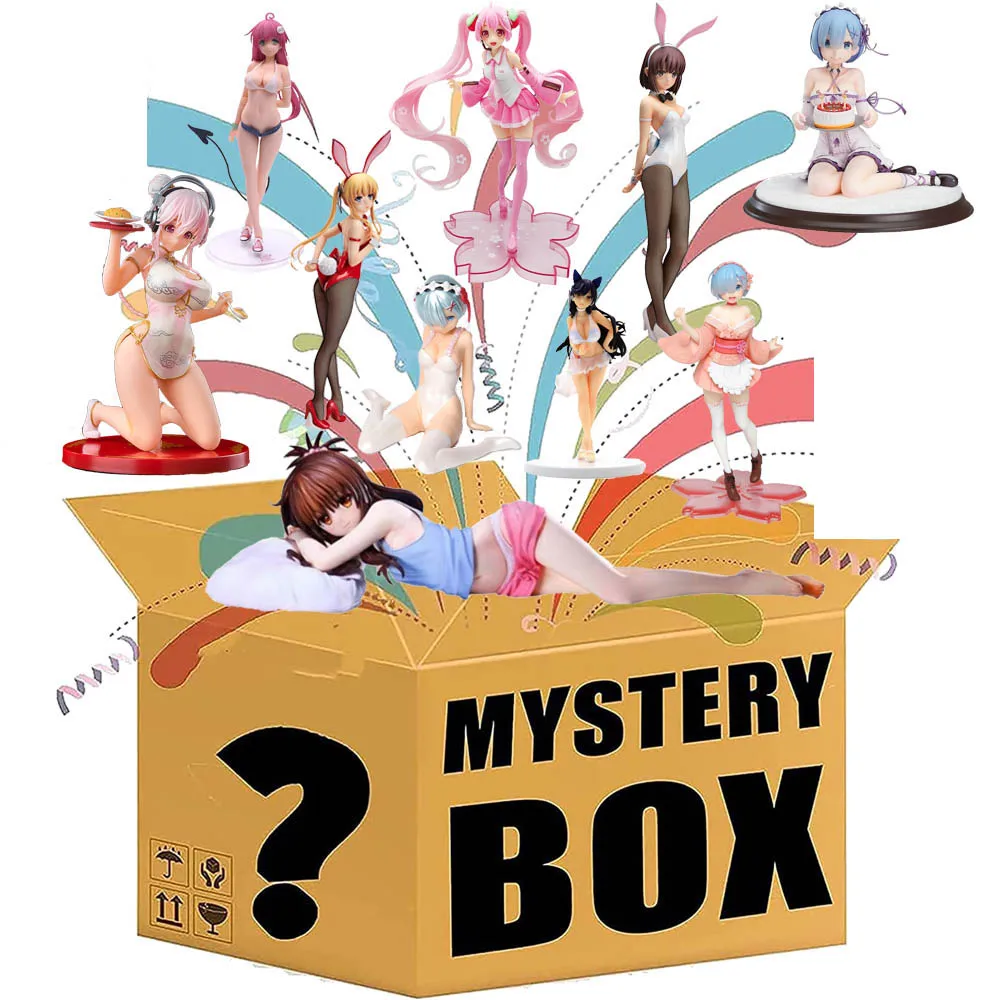 

Lucky Mystery Boxes Anime Figure Re:Life In A Different World From Zero Rem Model More Toys Random Lovely Girl