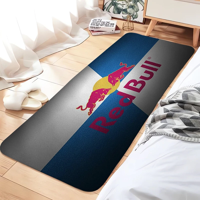 

Red-Bull Mat Kitchen Absorbent Bathroom Floor Mats Room Rugs Bath Carpet Children Home Entrance Hallway Balcony Foot Doormat Rug