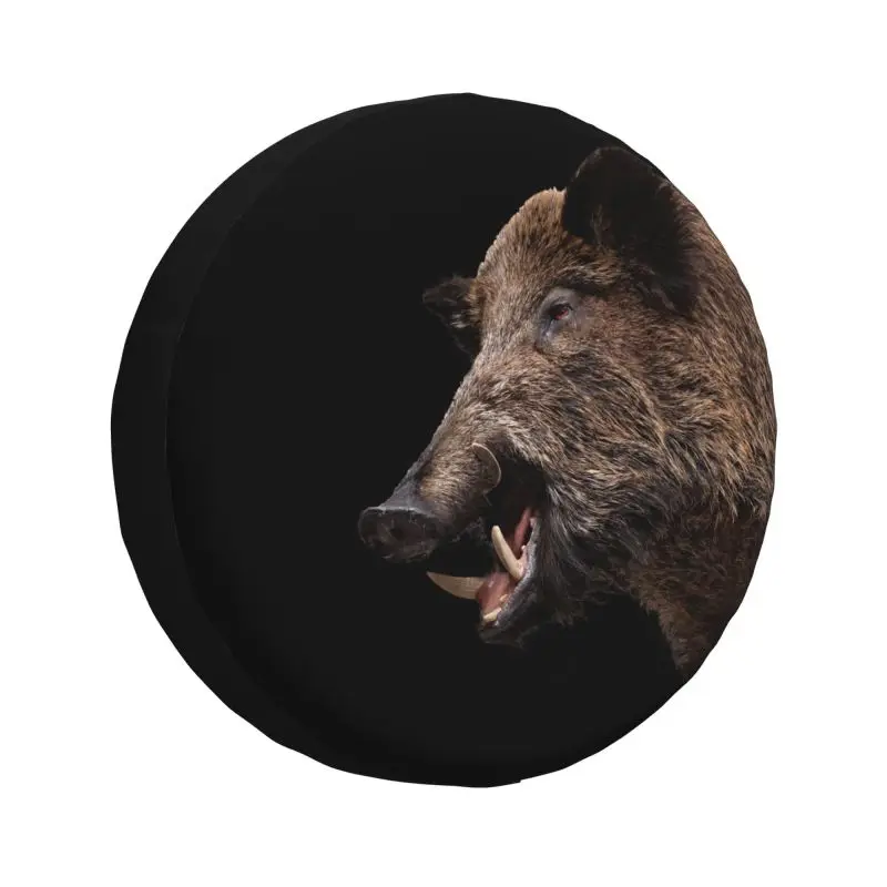 

Wild Boar Spare Tire Cover for Mitsubishi Pajero Jeep RV SUV Camper Car Wheel Protector Covers 14" 15" 16" 17" Inch