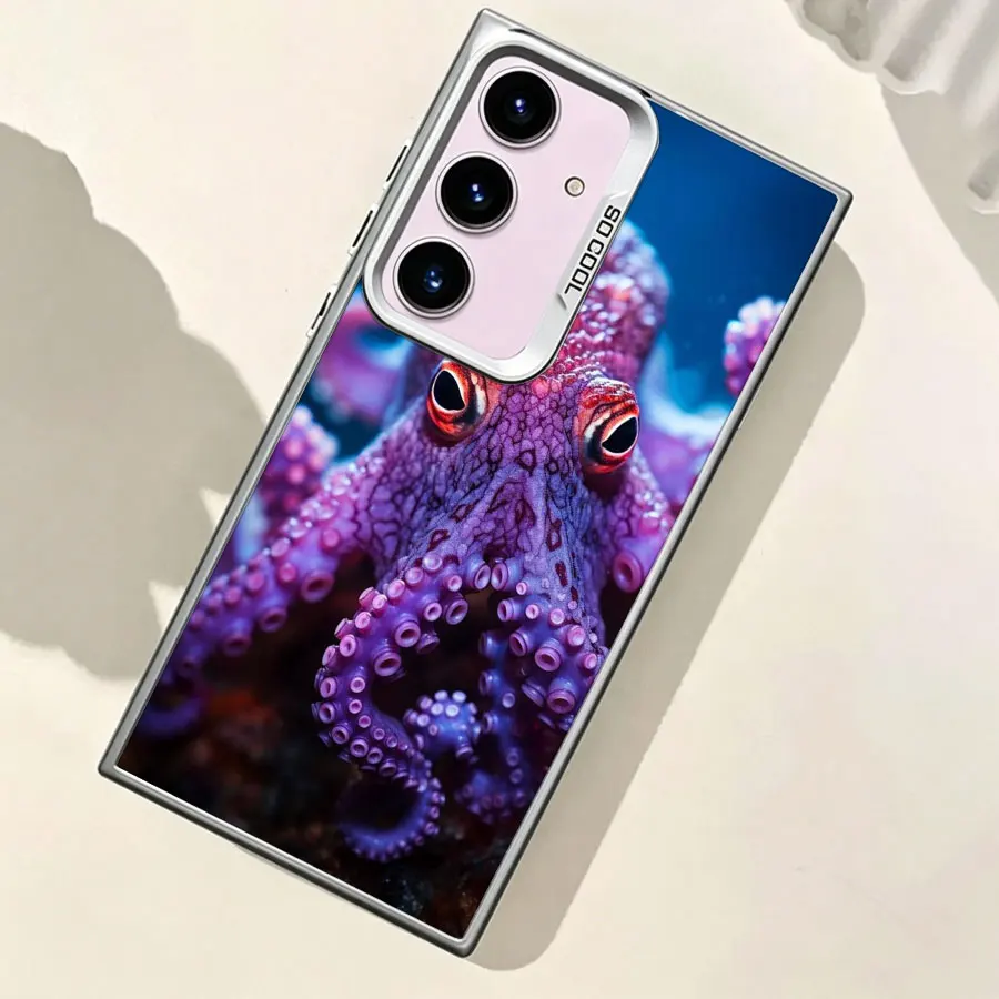 Фото Чехол для телефона Samsung Galaxy A12 A13 A14 A22 A23 A24 A32 A33 A34 A54 A53 A52S A02S A03S Core A04E A04S A7 с изображением большого осьминога №5