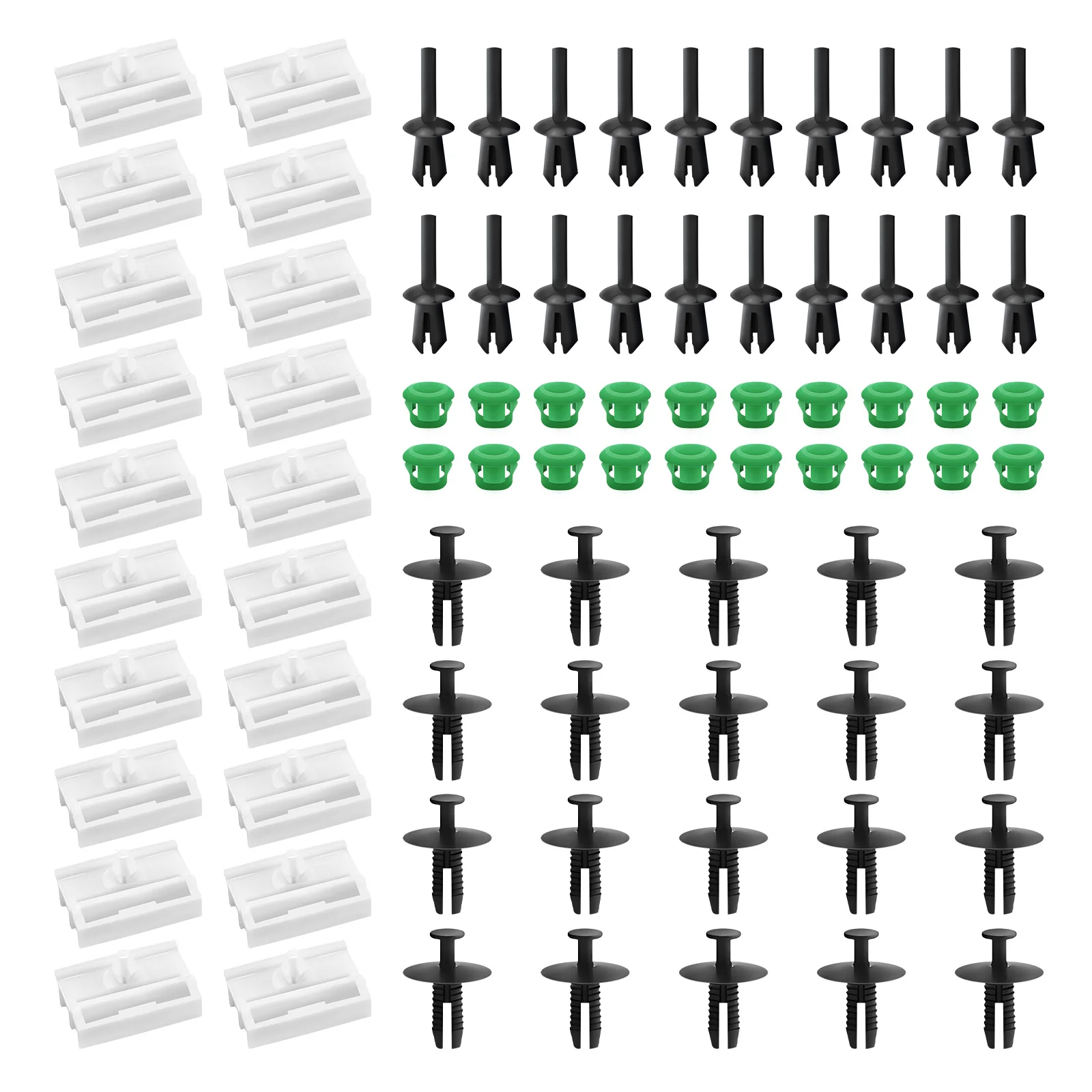 

80 шт., зажим для бокового порога автомобиля, зажим для литья панели, комплект гаек втулки для BMW E36 E46 E90 E91 E30 51718184574 51711932996