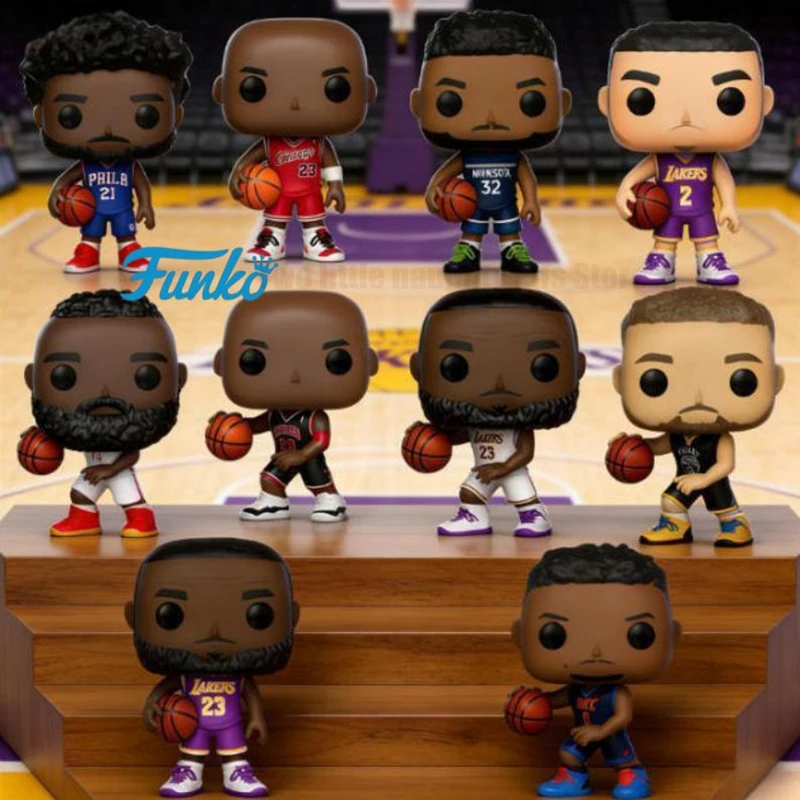 Фото Funko POP НБА Леброн Джеймс 53 Стивен Карри 95 НБА Майкл Джордан # 54 # Виниловая фигурка 56, рождественский подарок для коллекционеров НБА №1