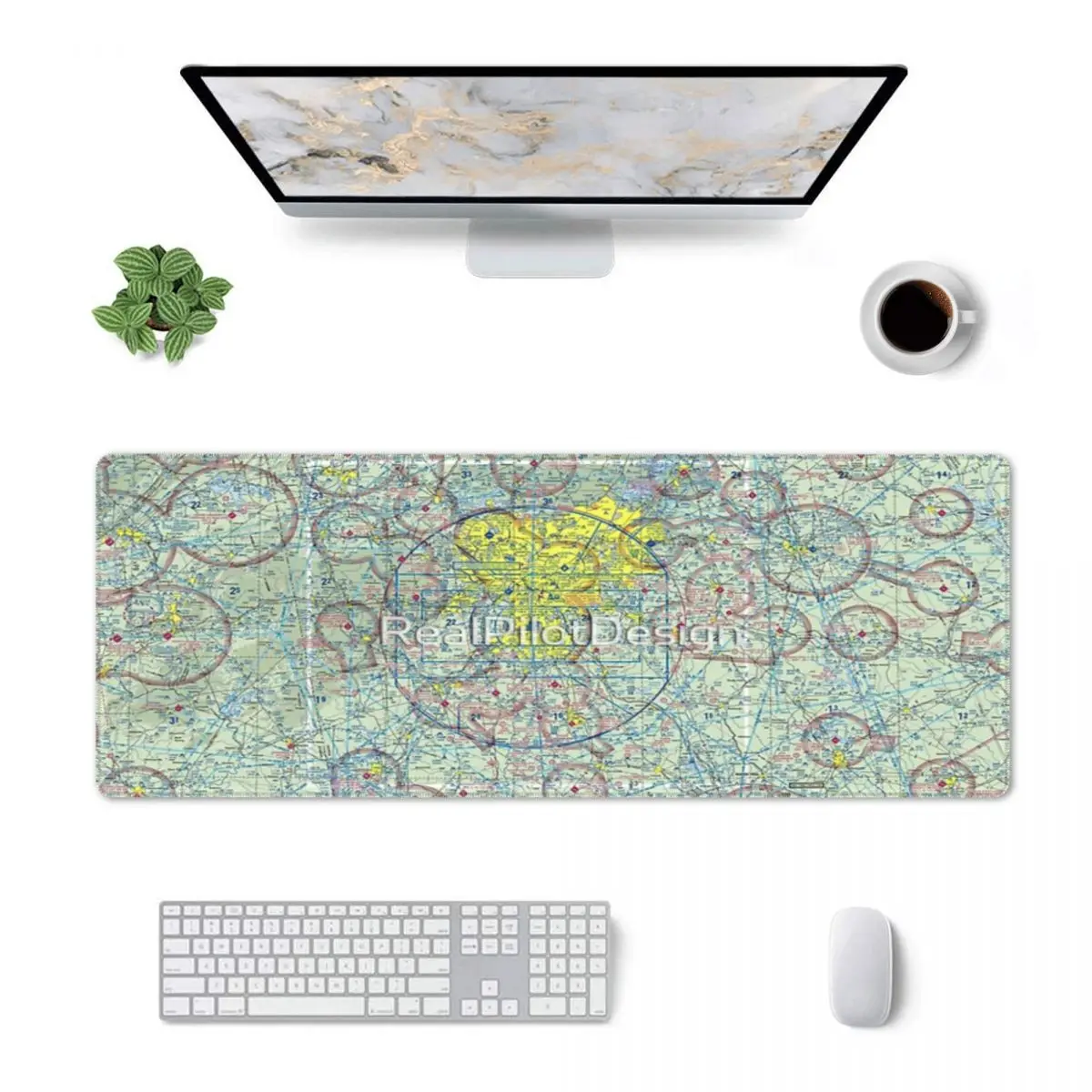 Резиновые накладки для клавиатуры Atlanta ATL Sectional Aeronautical Chart Pilot Design