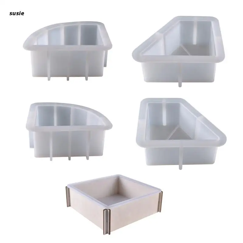 

X7YA Durable Epoxy Resin Mold for Table Art Decoration Making & Book Organizer Mould