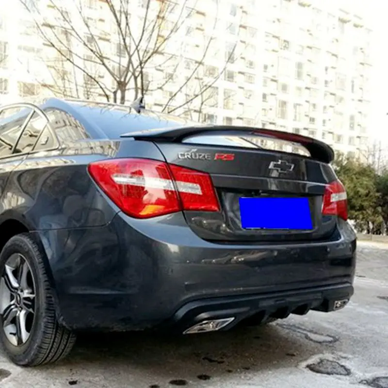 Спойлер для chevrolet cruze 2009-2014 материал ABS заднее крыло автомобиля цвет грунтовки