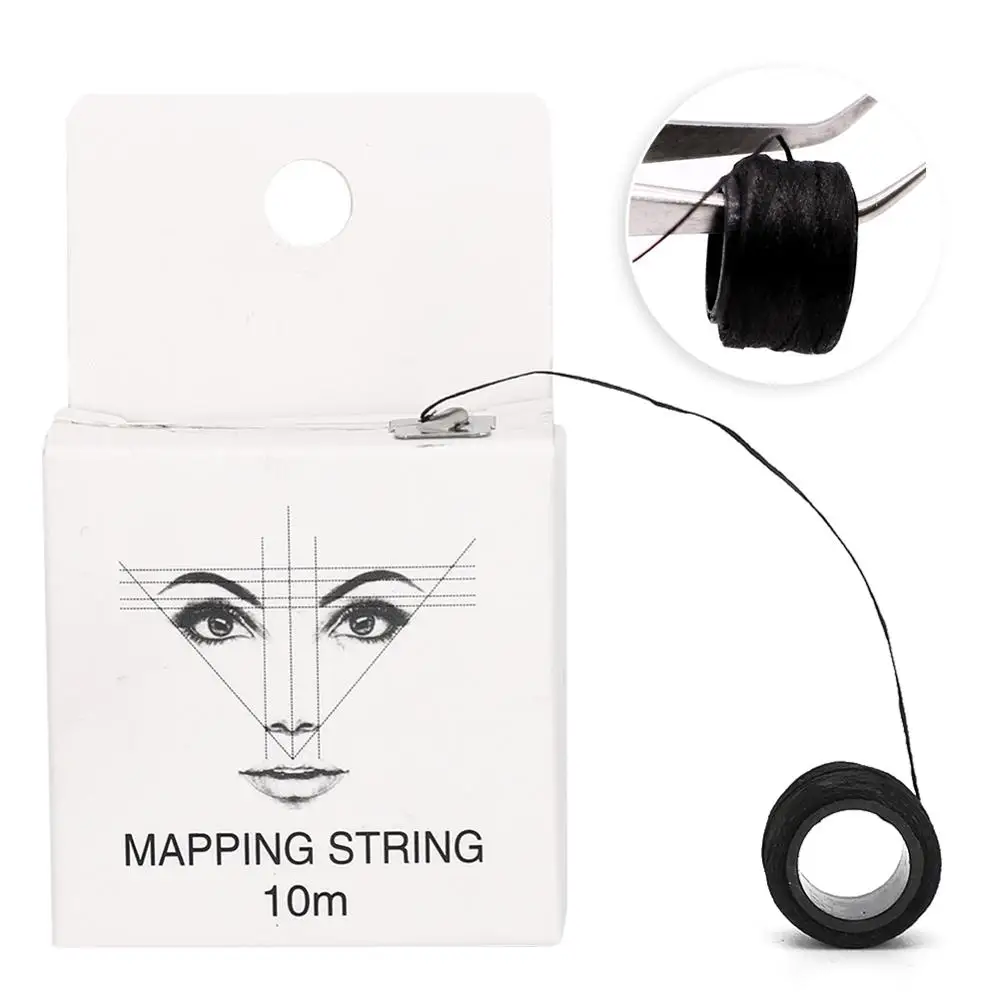 

Sdotter 10m 2 Pcs Microblading Mapping String Pre-Inked Eyebrow Marker thread Tattoo Brows Point Line Tool Eyebrow Pencil Markin