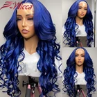 Хайлайтер парик из человеческих волос, глубокие волнистые передние парики на сетке для женщин, человеческие волосы 13x 4, передний парик на сетке, цветные парики из человеческих волос