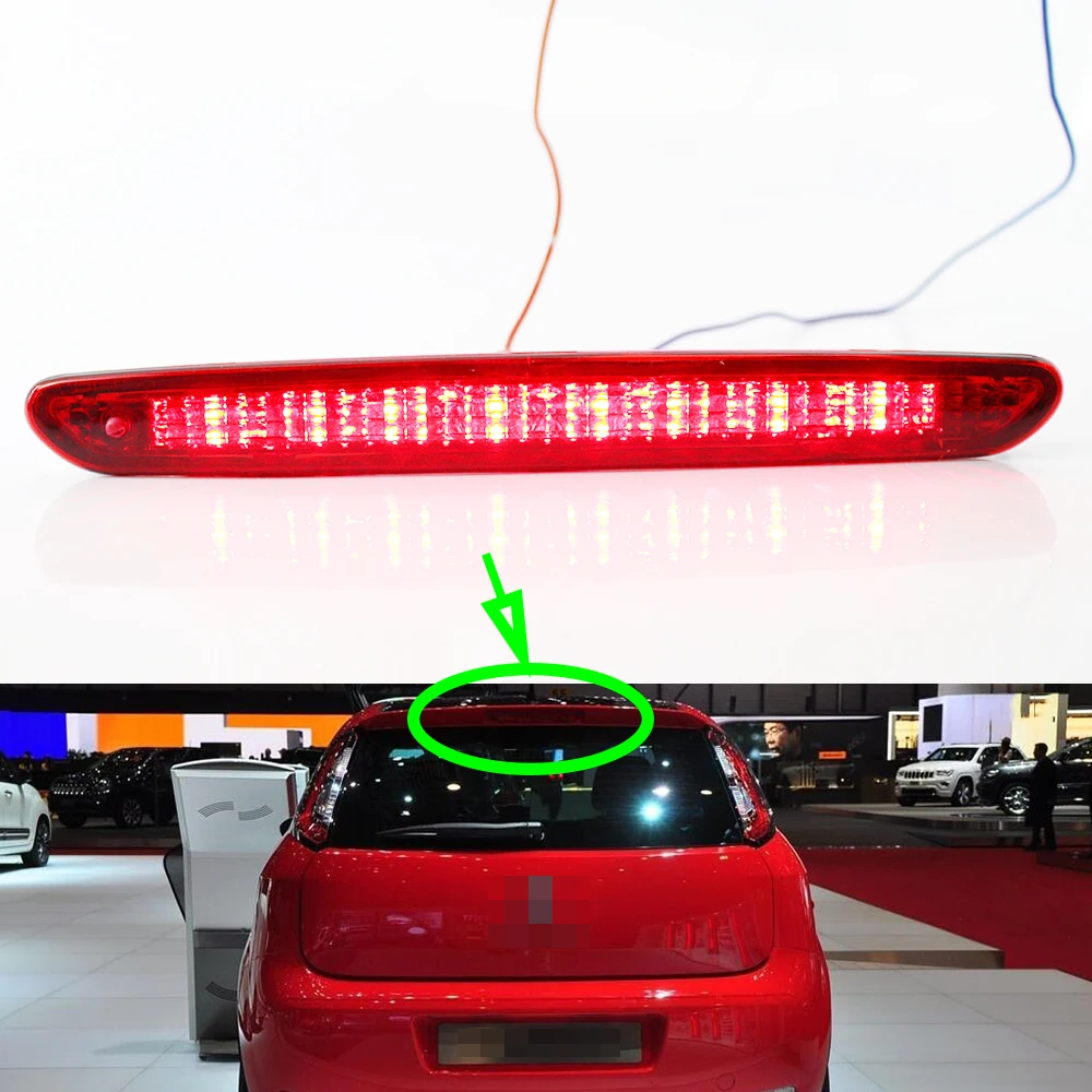 Дополнительные стоп-сигналы для Fiat Punto 2012 ~ 2019 третья фара багажника стоп-сигнал