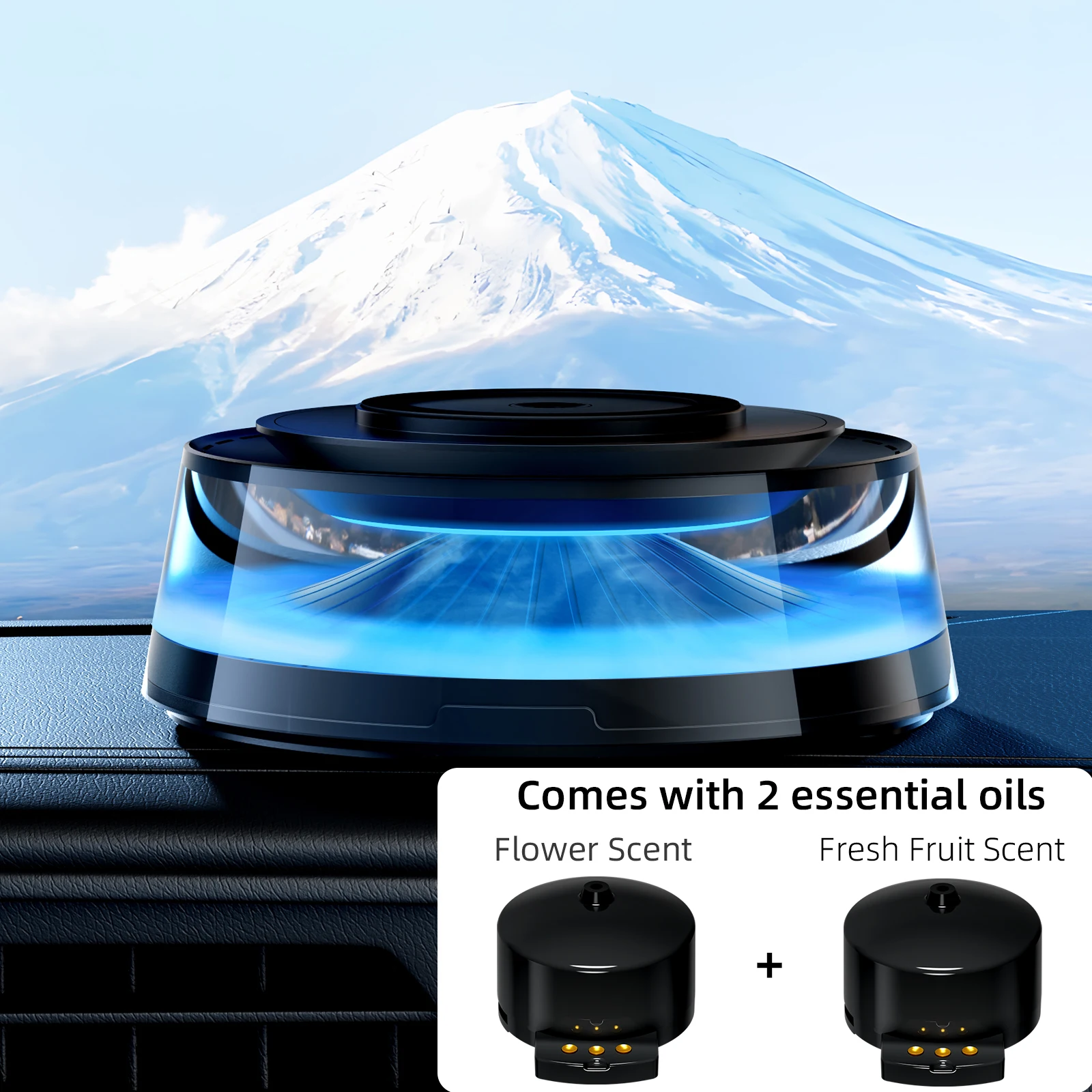 

TINSOL USB-перезаряжаемый Автомобильный Ароматизатор-диффузор С RGB-подсветкой, Декоративный Аксессуар Для Салона Автомобиля